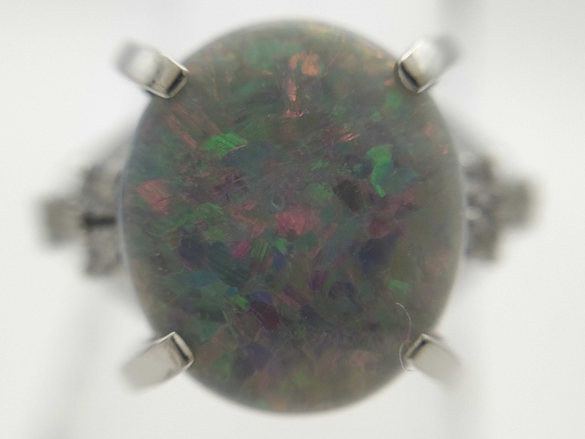 OP 2.63ct D 0.12ct PT900 7.2g Ring 