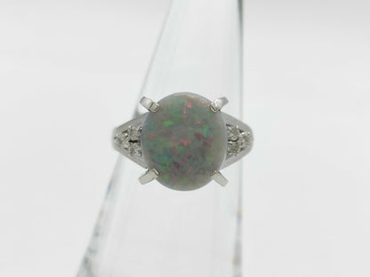 OP 2.63ct D 0.12ct PT900 7.2g Ring 