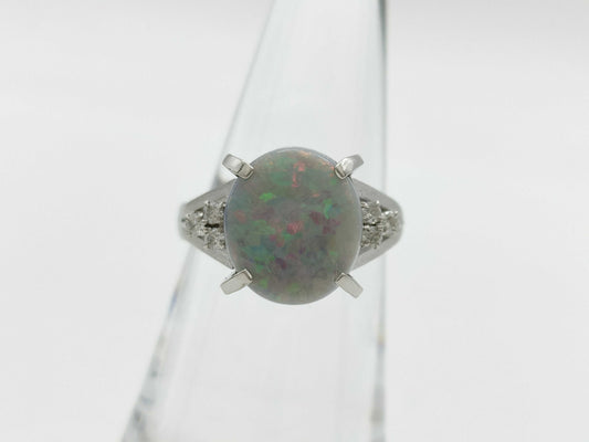 OP 2.63ct D 0.12ct PT900 7.2g Ring 