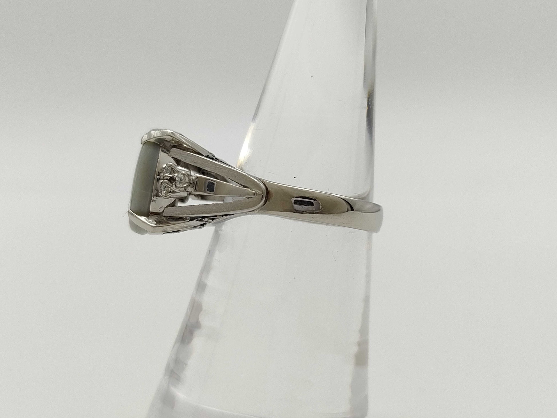 OP 2.63ct D 0.12ct PT900 7.2g Ring 