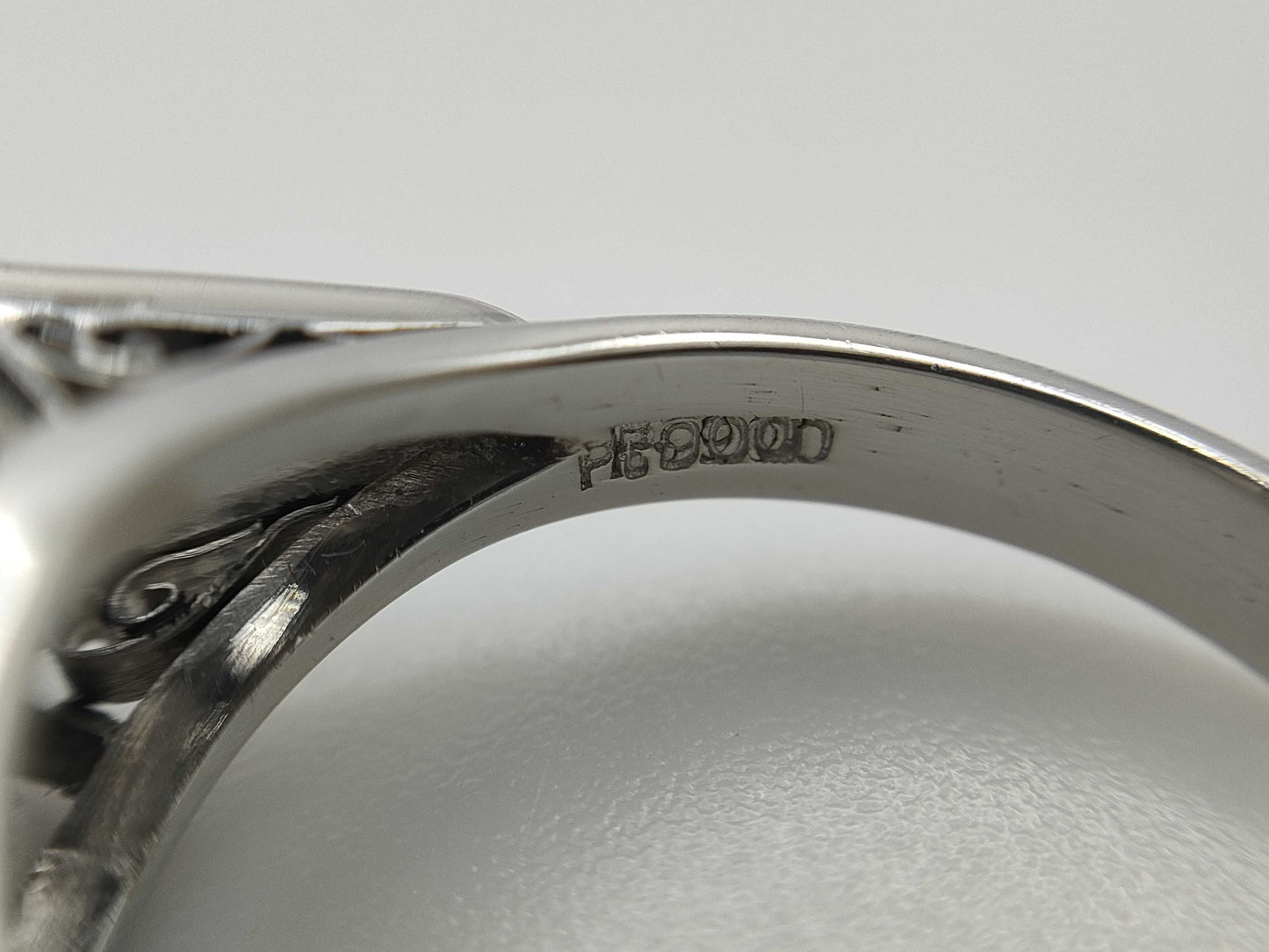 OP 2.63ct D 0.12ct PT900 7.2g Ring 