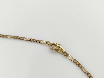 Colored Stone, Transparent Stone, Metal, 4.5g Necklace 