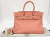 HERMES Birkin 35 Crevette Taurillon Clemence Leather Gold Hardware □Q Handbag