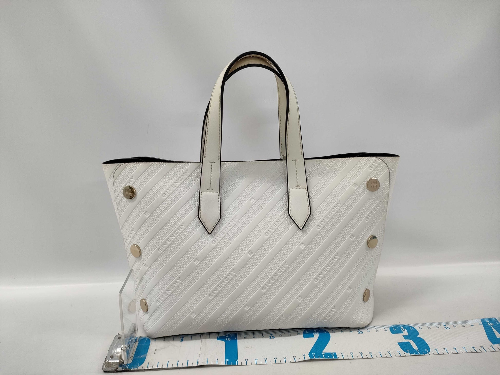 GIVENCHY Bond Small 2-Way Shoulder Bag in White Leather