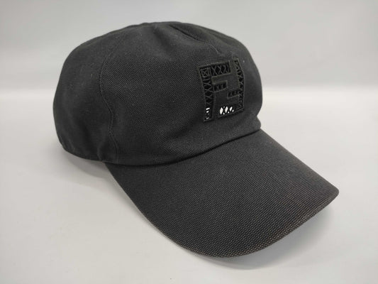 FENDI Zucca Logo Cap Hat Canvas Black Other Accessories
