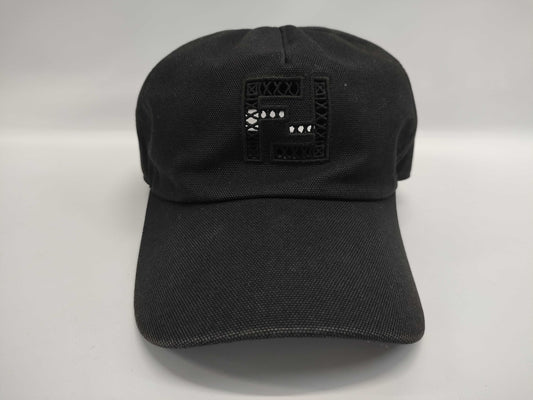 FENDI Zucca Logo Cap Hat Canvas Black Other Accessories