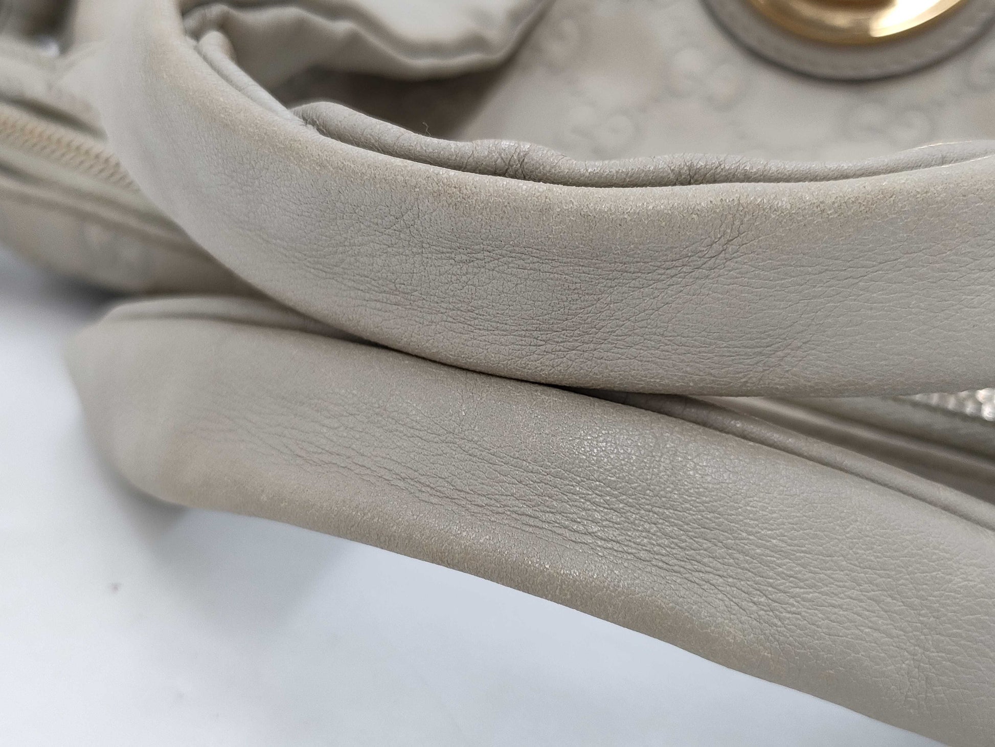 GUCCI GUCCI Hysteria Handbag GG Shimmer Leather Handbag