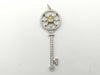 Tiffany & Co. Kaleidoscope Key YD 0.42ct Diamonds, PT950/AU750, 8.6g Necklace 