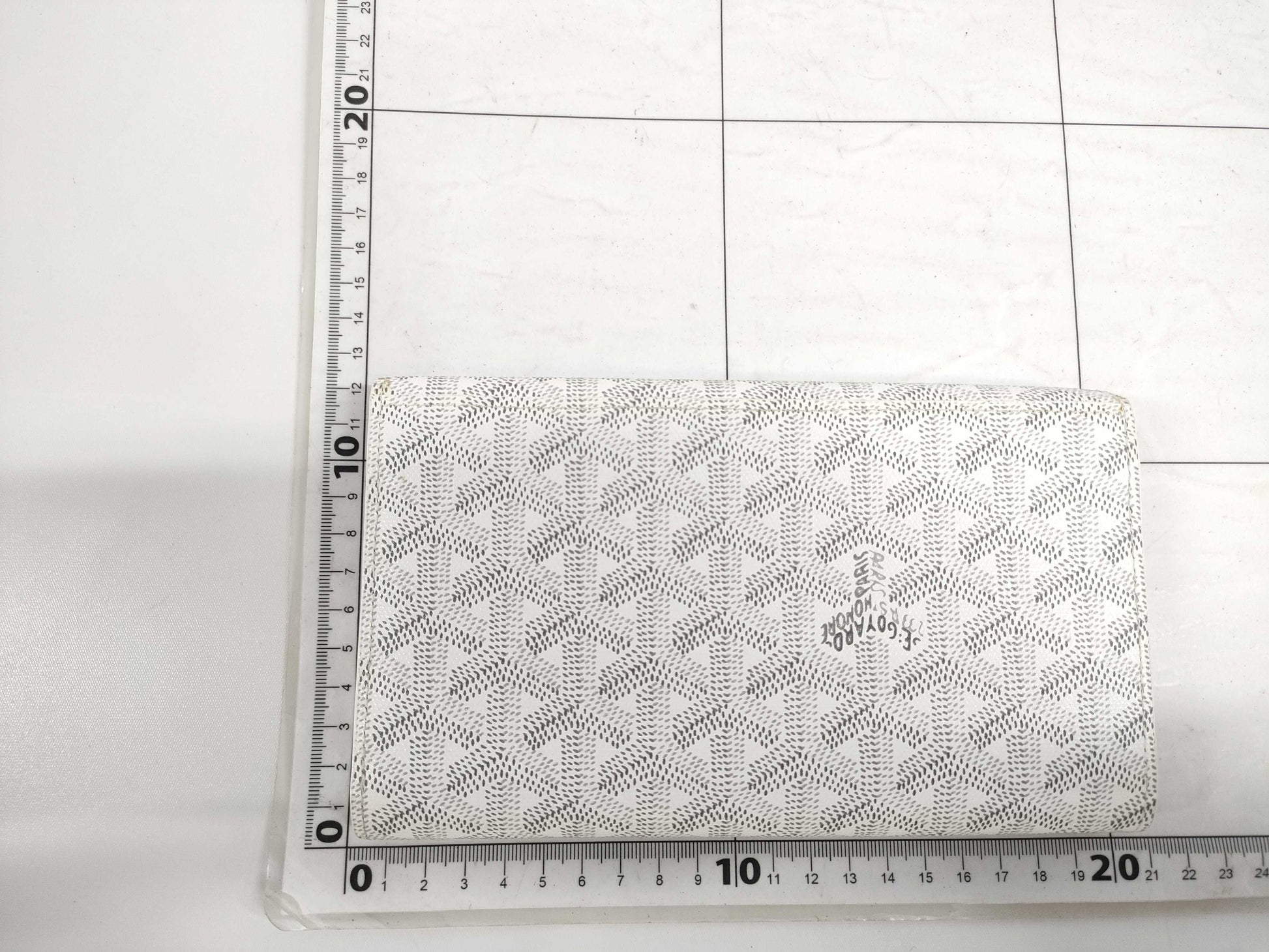 GOYARD Tri-fold Long Wallet White Wallet