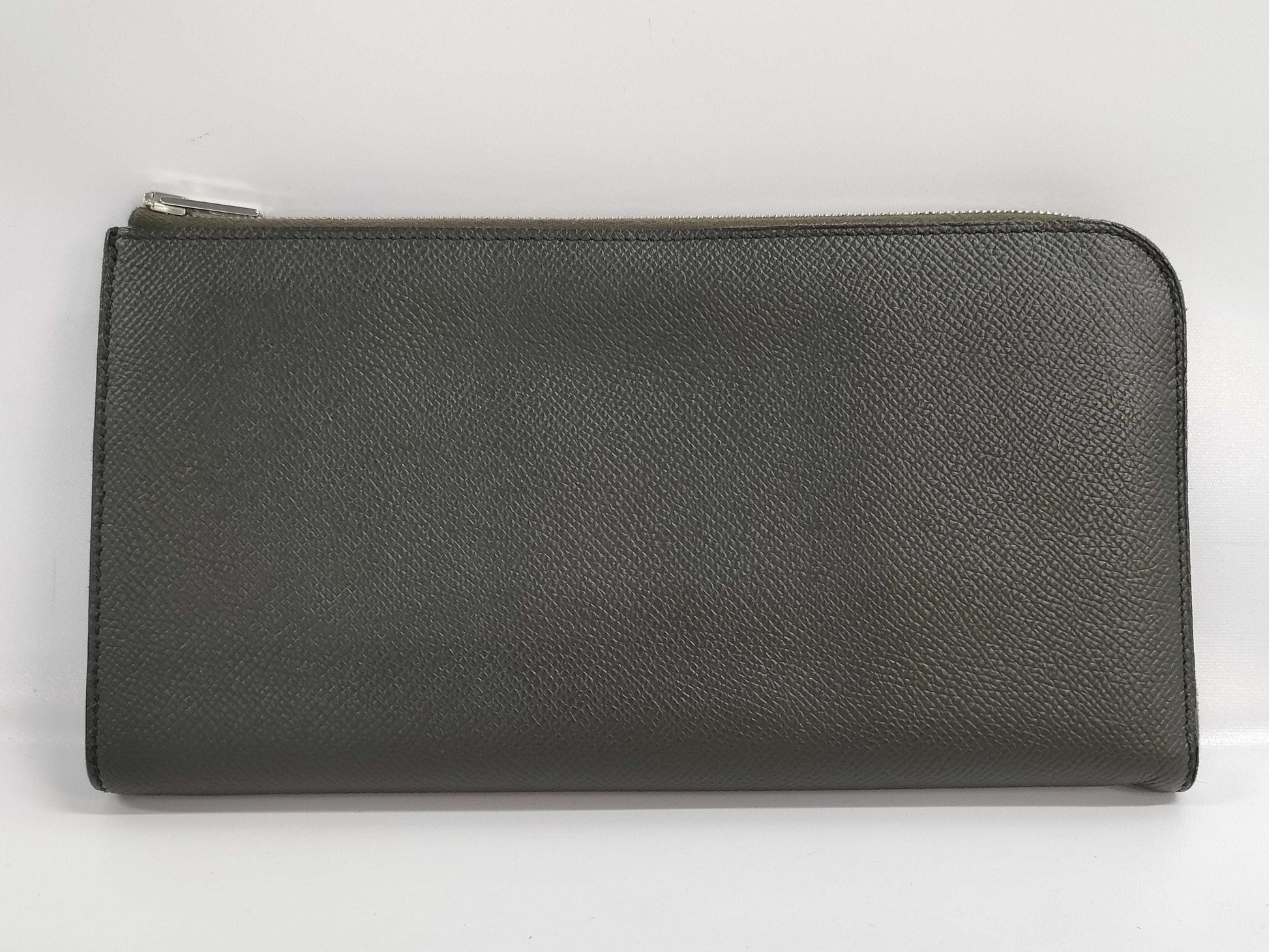 HERMES Zip Long Wallet A Stamp Wallet