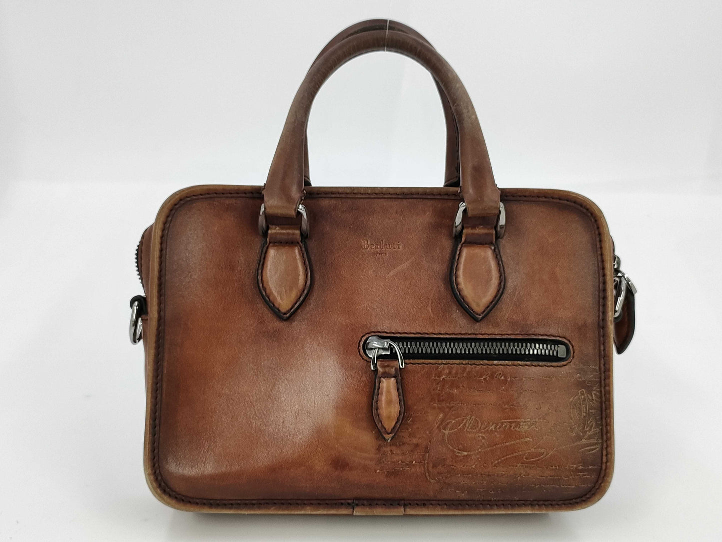 Berluti Calligraphy Anjou Mini Handbag