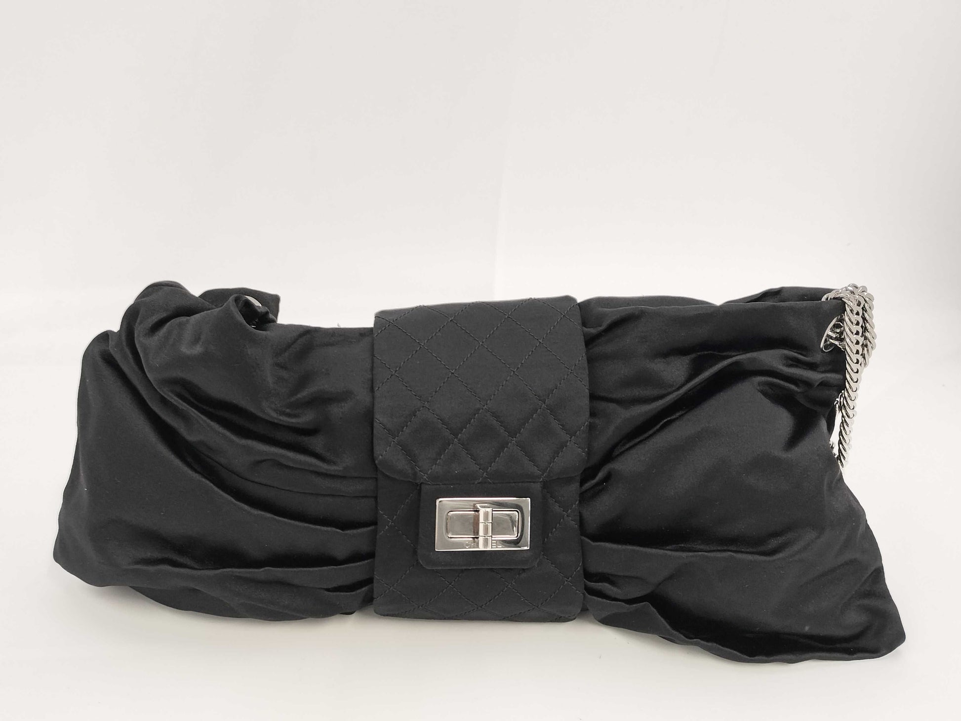 CHANEL 2.55 Ribbon Satin Chain Shoulder Bag