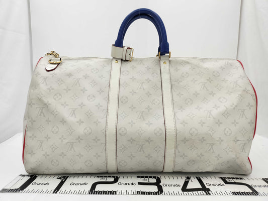 LOUIS VUITTON Keepall Bandouliere 55 Boston Bag M45586 LV x NBA Antarctica Shoulder Bag
