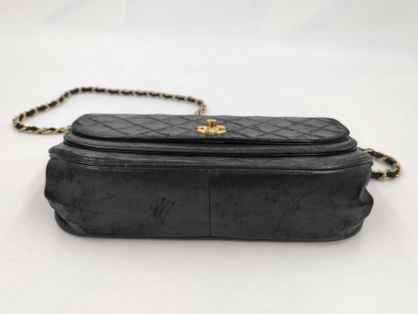 CHANEL CHANEL Double Flap Matelasse Shoulder Bag Lambskin Gold Hardware Shoulder Bag