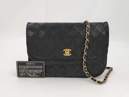 CHANEL CHANEL Double Flap Matelasse Shoulder Bag Lambskin Gold Hardware Shoulder Bag