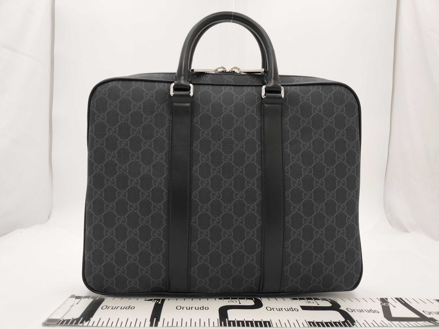 GUCCI GUCCI GG Black Medium Briefcase Business Bag 792077 Business Bag