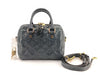 LOUIS VUITTON LOUIS VUITTON Speedy 20 Handbag N91374 Python Leather Navy Boston Bag