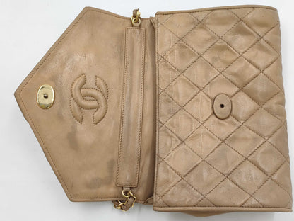 CHANEL Gripoa Shoulder Bag, Beige, Green, and Multicolor, Gold Hardware/Mini Size Shoulder Bag