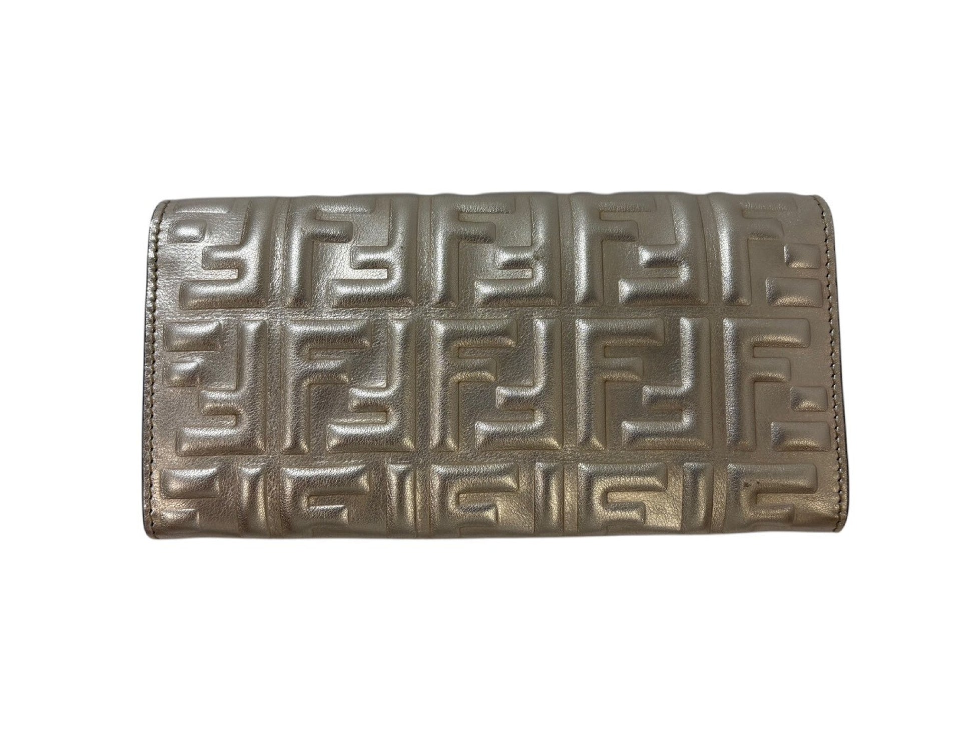 FENDI Pink Gold Long Wallet