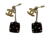 CHANEL 04A Mirror Motif Earrings