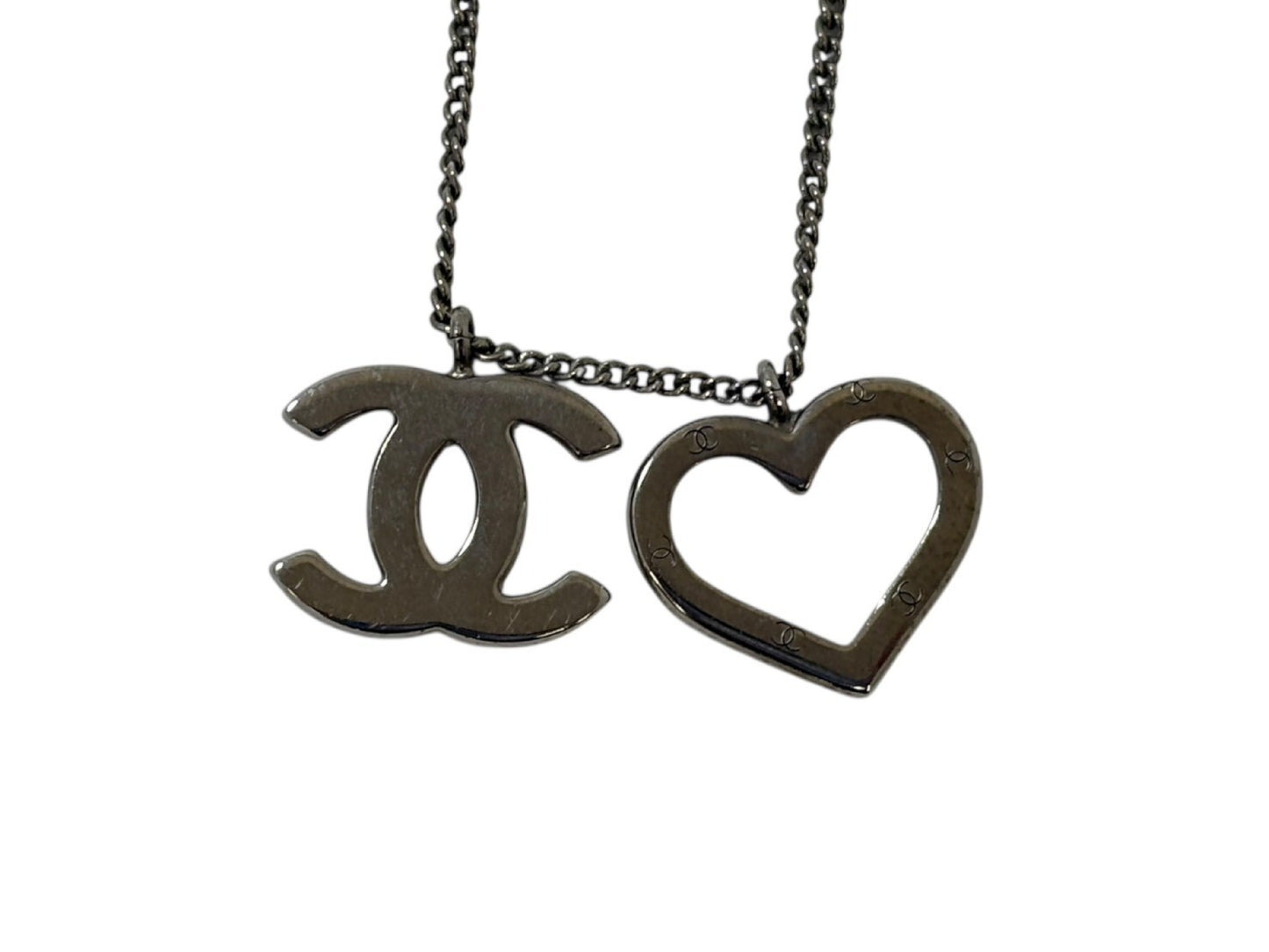 CHANEL Coco Mark Heart Necklace 04P Necklace