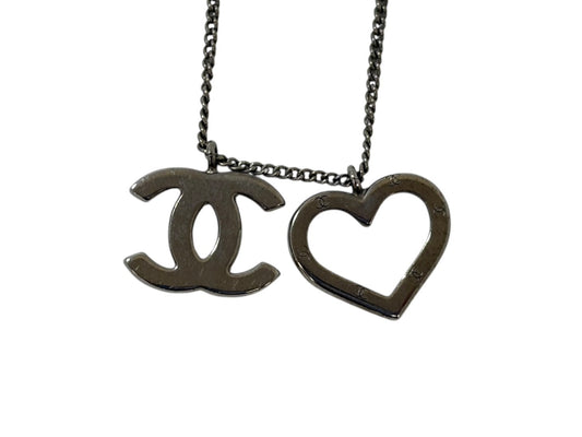 CHANEL Coco Mark Heart Necklace 04P Necklace