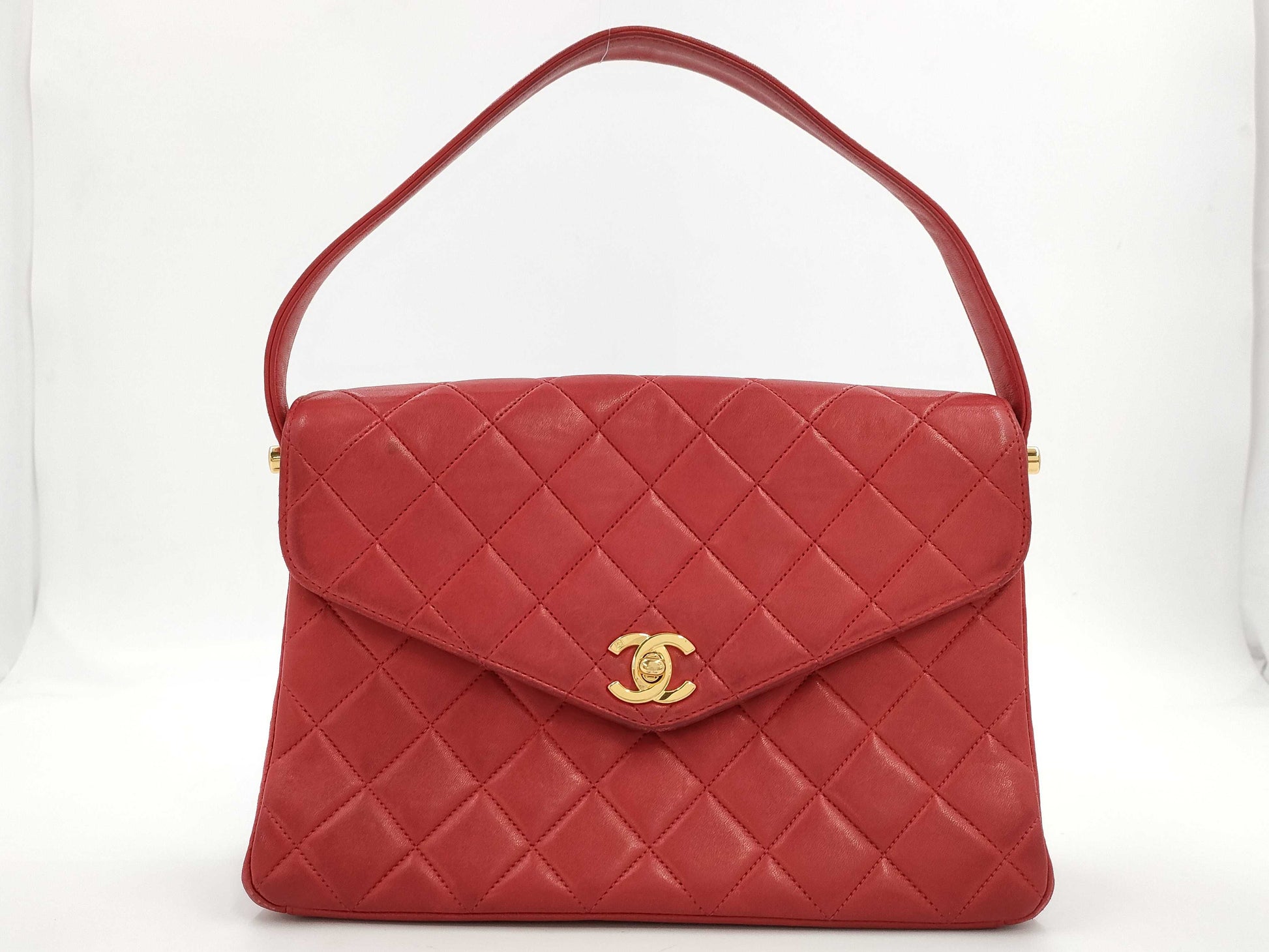CHANEL Matelasse Double-Face Handbag Lambskin Handbag