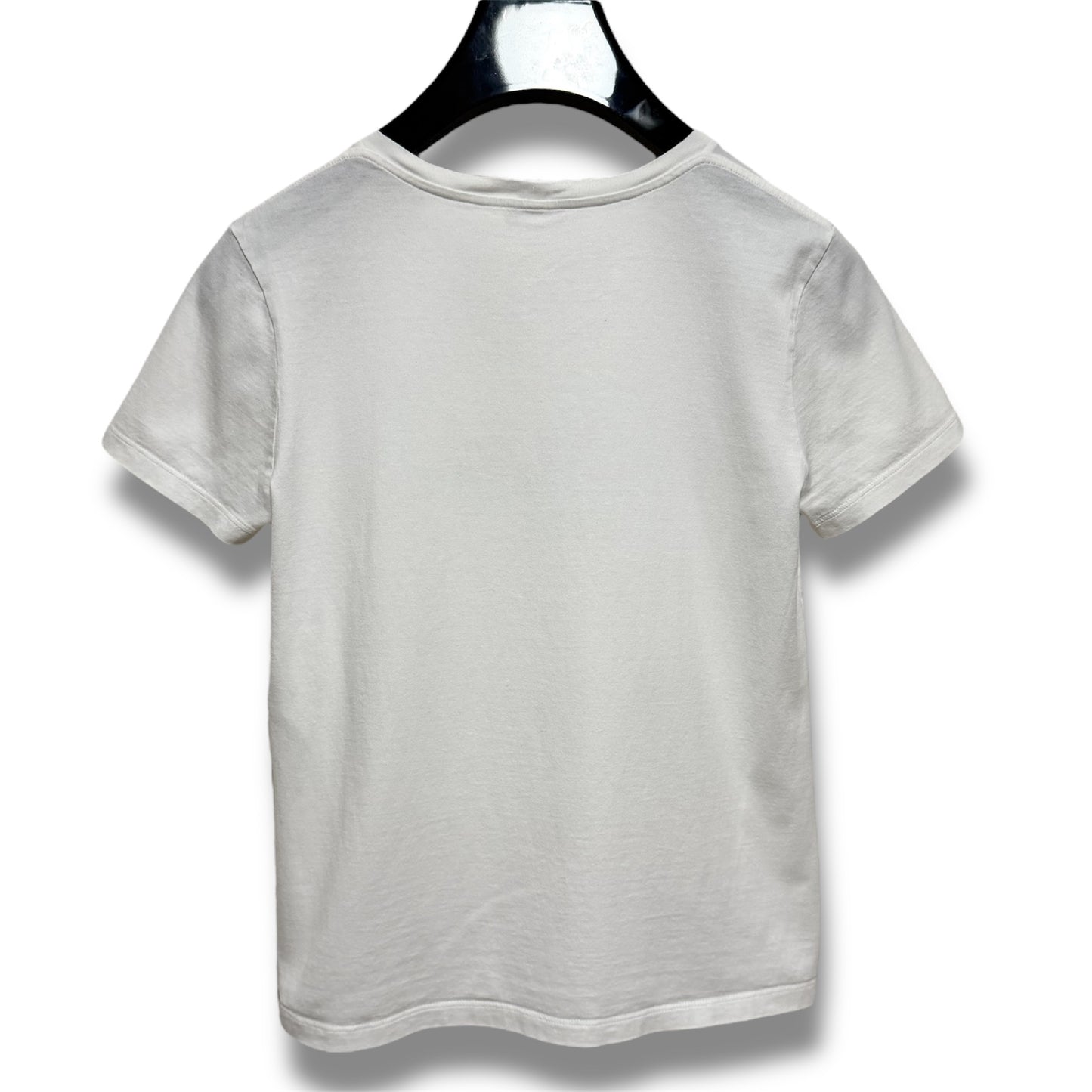 CELINE Crew Neck Logo Cotton Jersey Loose T-Shirt White Size S Shoulder 40cm x Sleeve 17cm x Chest 45cm x Length 54cm T-Shirt