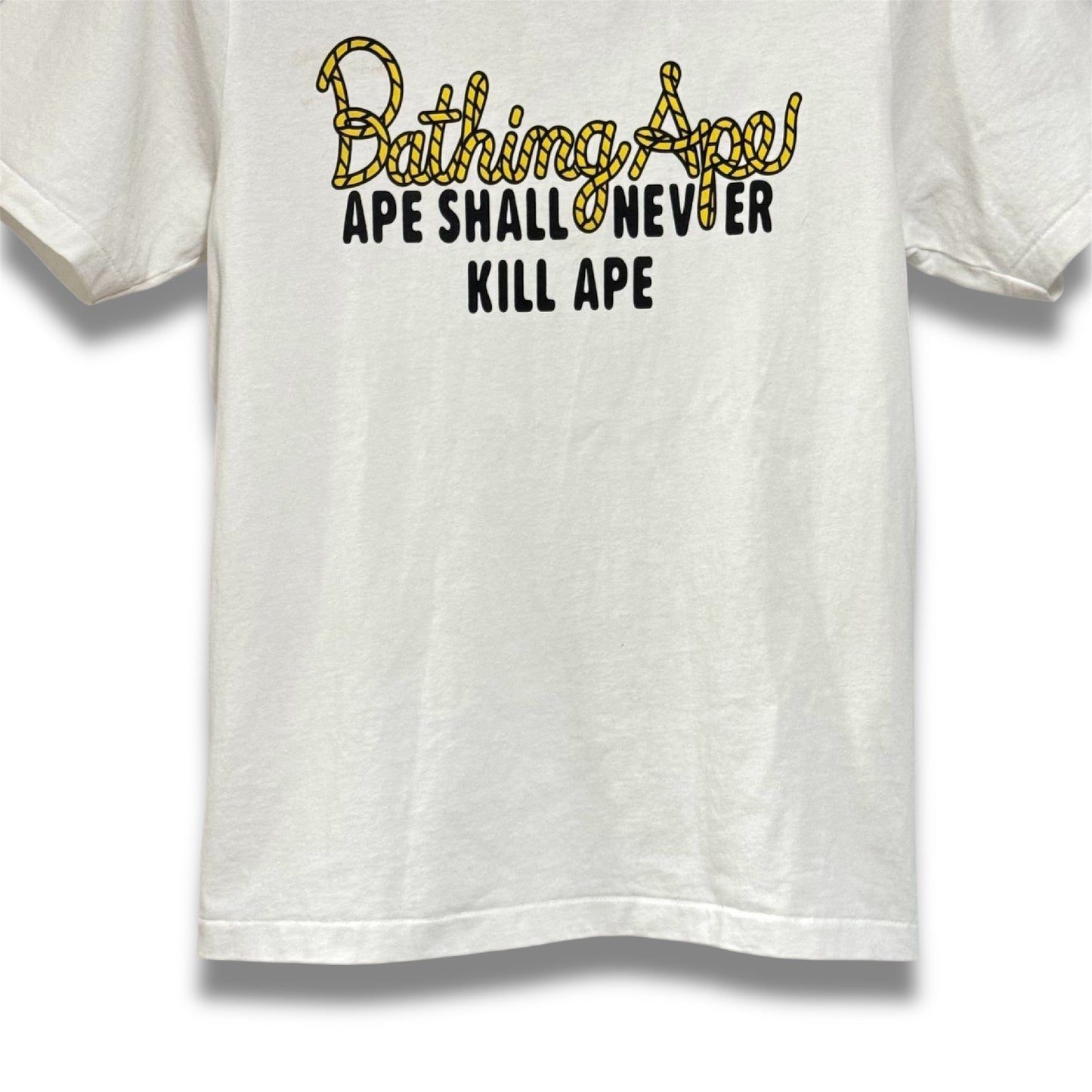 A BATHING APE Short Sleeve T-Shirt Champion Logo Tee Champion Logo Size S Shoulder 42cm x Sleeve 21cm x Width 46cm x Length 60cm T-shirt