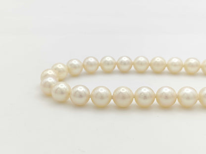 Pearl diameter approximately 8.4mm-8.9mm, Sterling Silver, 46.0g, Necklace 