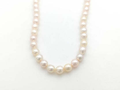 Pearl diameter approximately 6.6mm-6.9mm, Sterling Silver, 25.2g, Necklace 