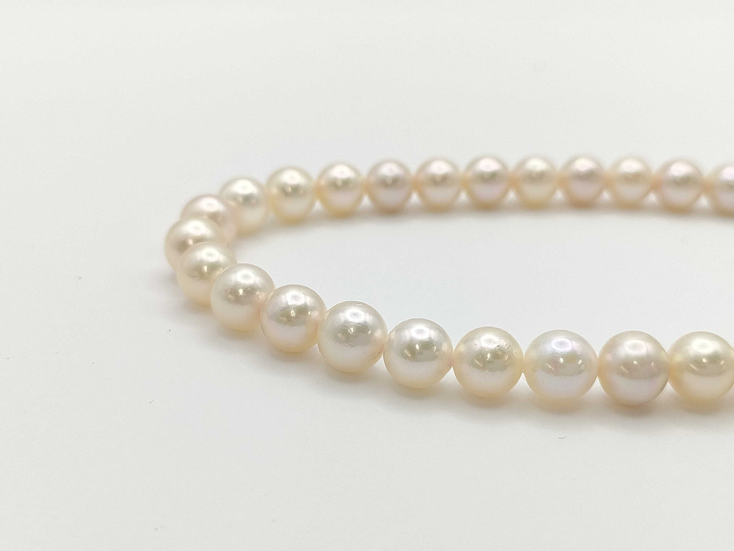 Pearl diameter approximately 7.0mm-7.2mm, Sterling Silver, 31.9g, Necklace 