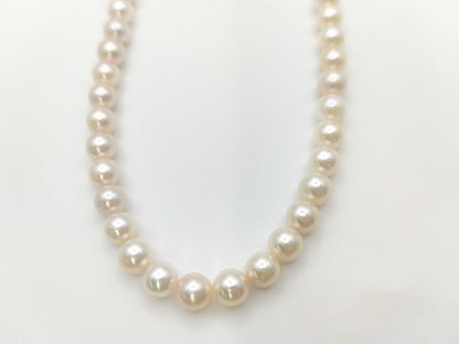 Pearl diameter approximately 7.0mm-7.2mm, Sterling Silver, 31.9g, Necklace 