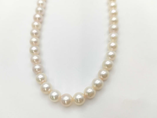 Pearl diameter approximately 7.0mm-7.2mm, Sterling Silver, 31.9g, Necklace 