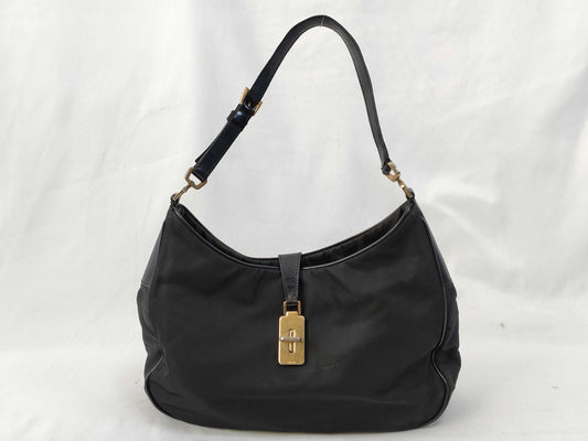 PRADA Nylon PRADA Nylon x Leather One Shoulder Bag Shoulder Bag