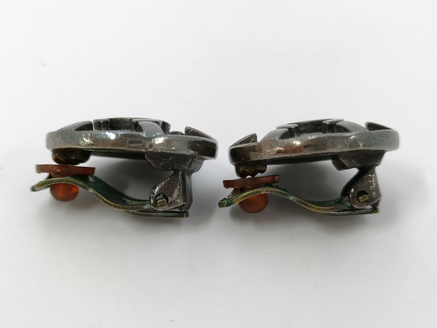 CHANEL Coco Mark Earrings Silver Earrings