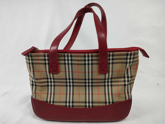 BURBERRY Nova Check Tote Bag