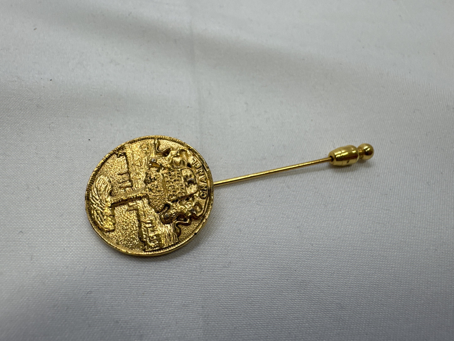 CHANEL Lion Motif Pin 1167 Brooch