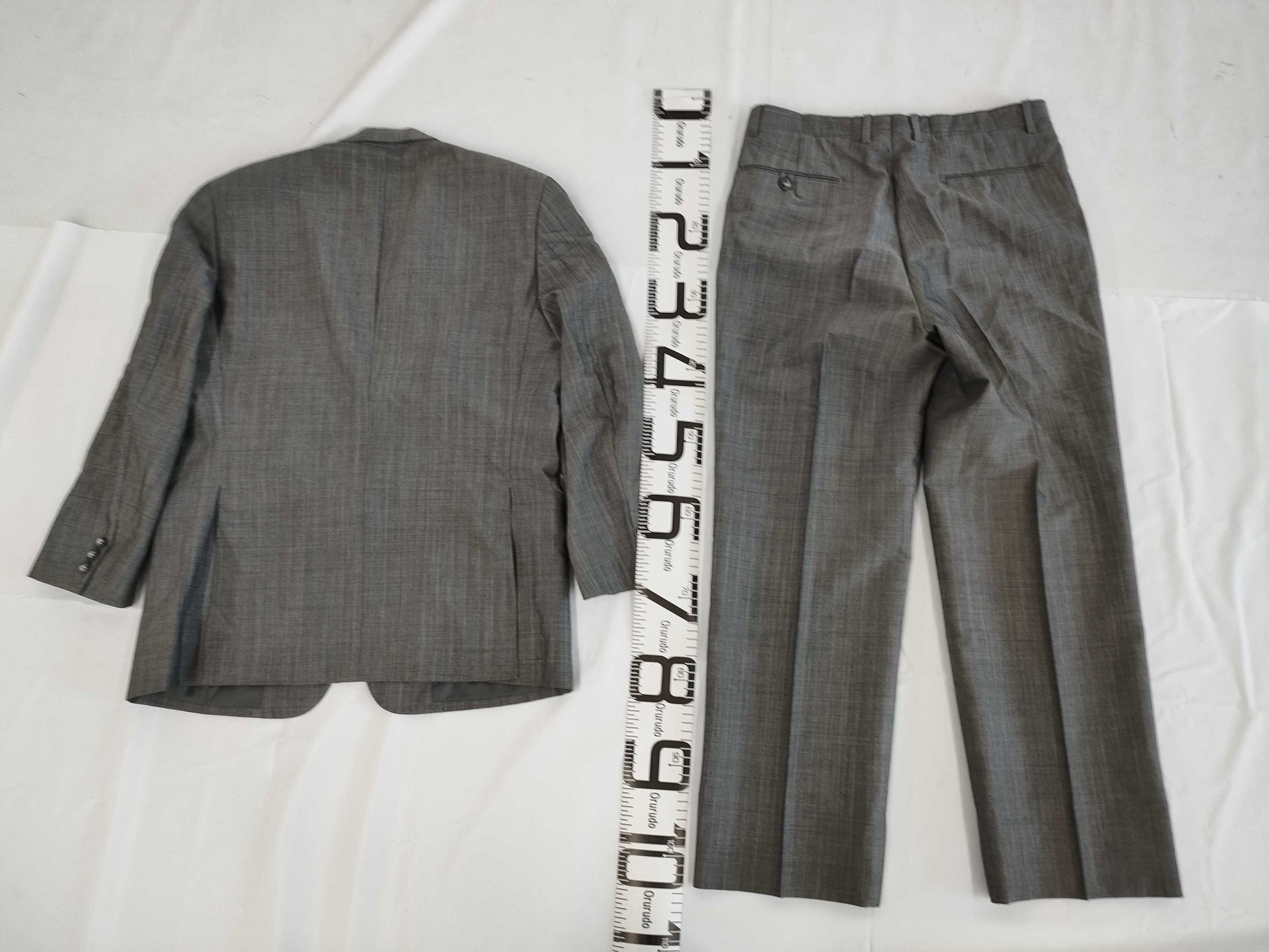 BALENCIAGA Suit Set, Double Breasted, Gray, Size 96AB5, Other Apparel