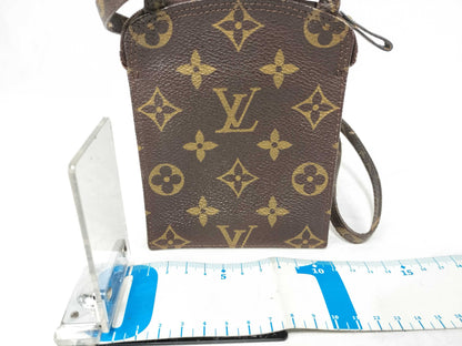 LOUIS VUITTON Monogram Louis Vuitton Shoulder Bag Pochette Secret M45484 Monogram 871AN Shoulder Bag