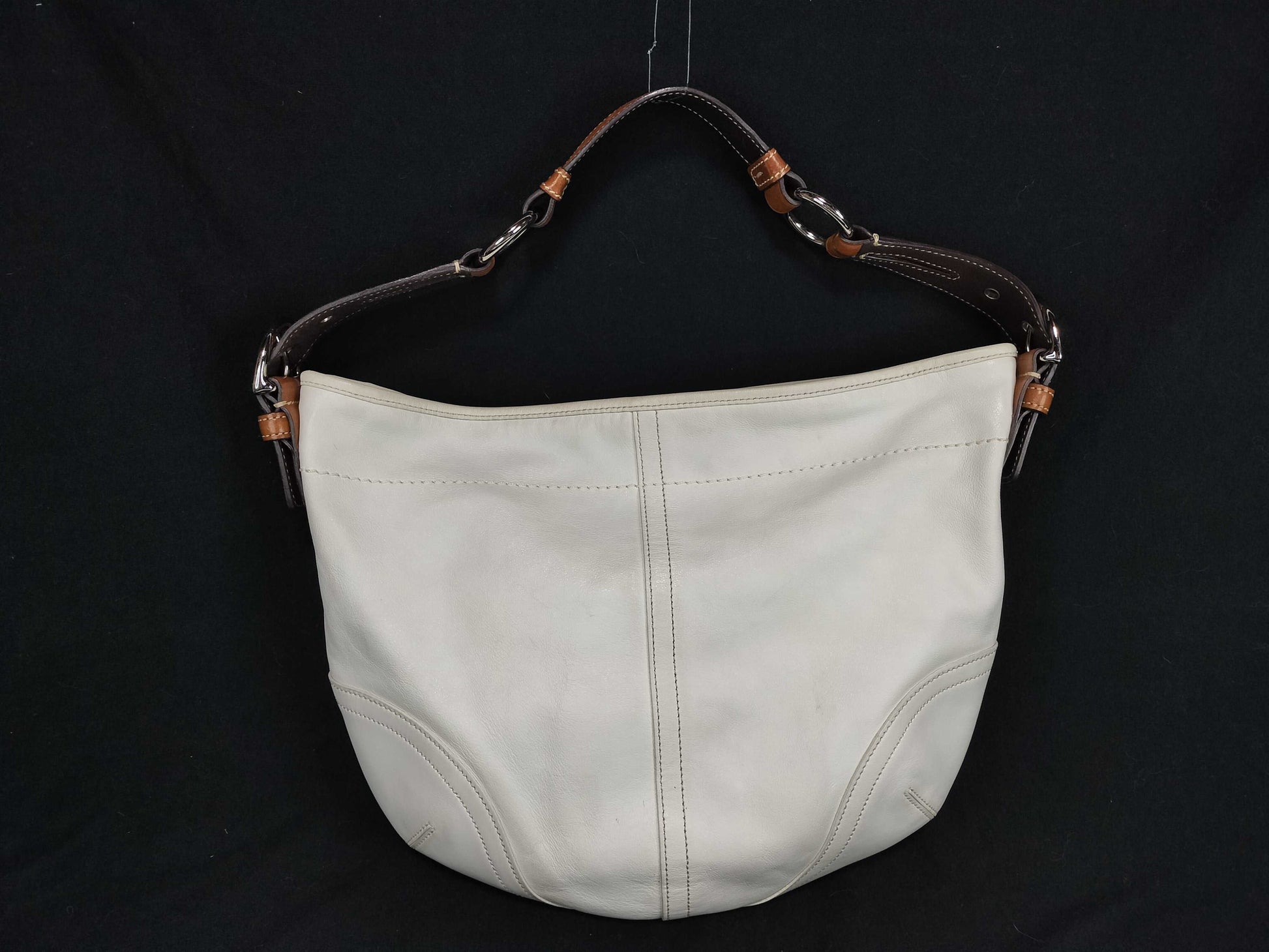 COACH / One-Shoulder Bag / 3651 / Hobo / Leather / Off-White Shoulder Bag