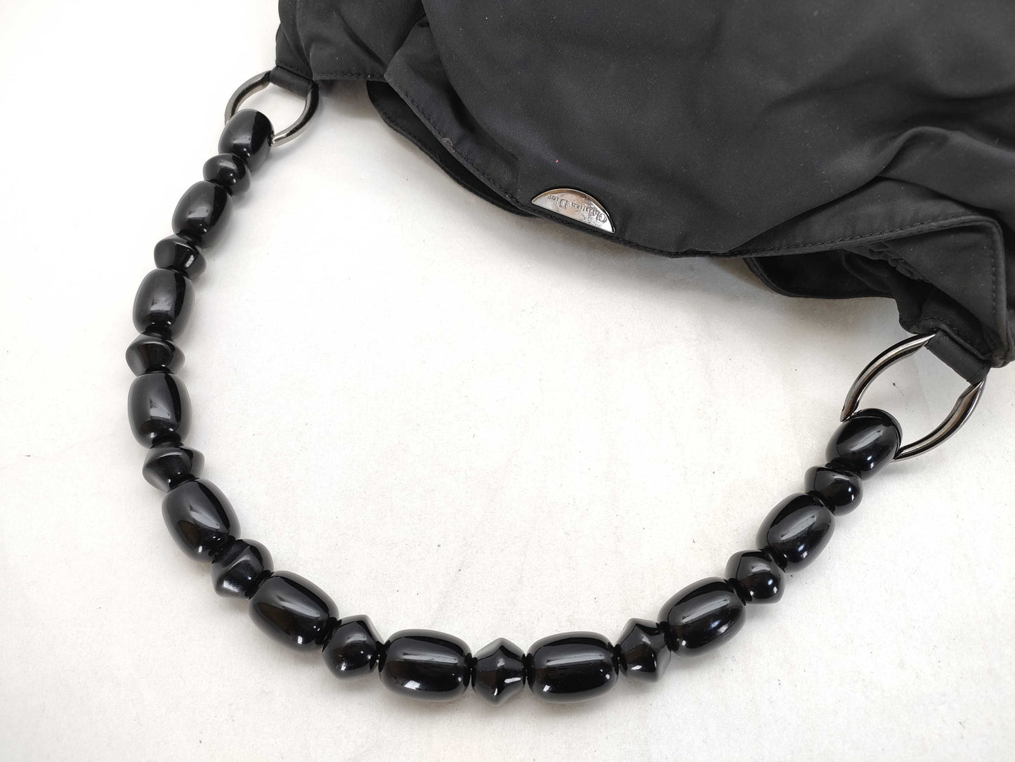 Dior Christian Dior Maris Pearl Handbag Nylon/Black Handbag