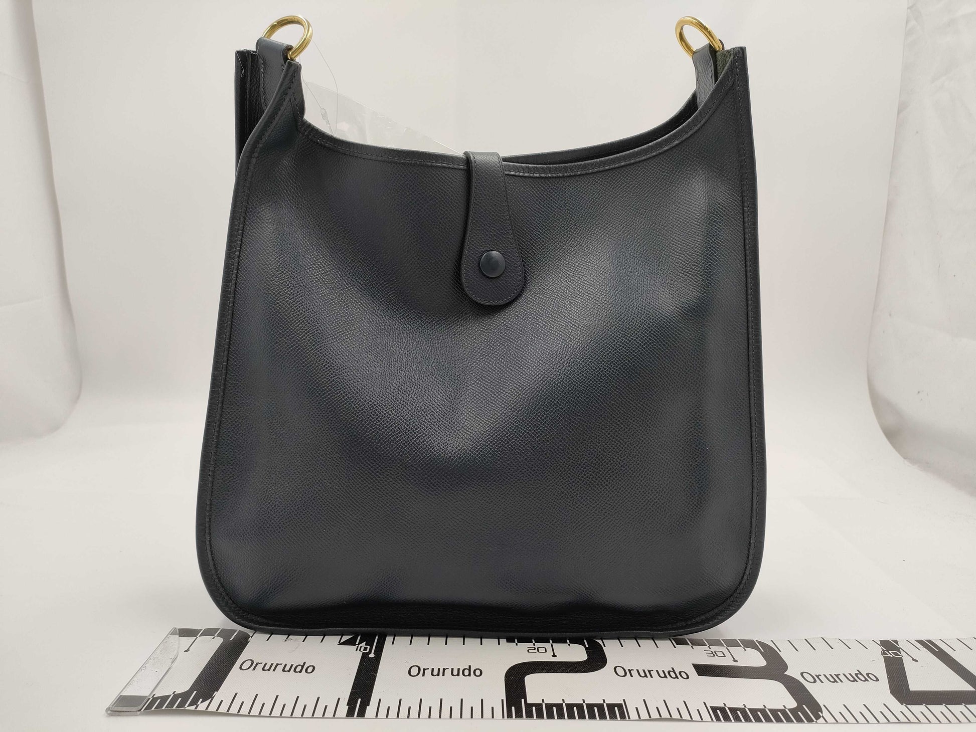 HERMES HERMES Evelyn 2GM Epson/Blue Indigo/GD Shoulder Bag