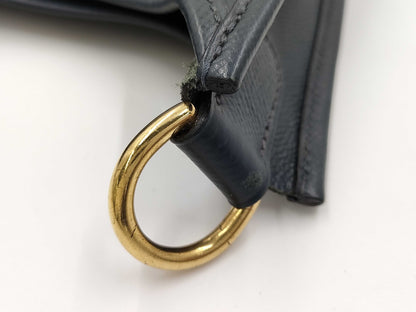 HERMES HERMES Evelyn 2GM Epson/Blue Indigo/GD Shoulder Bag