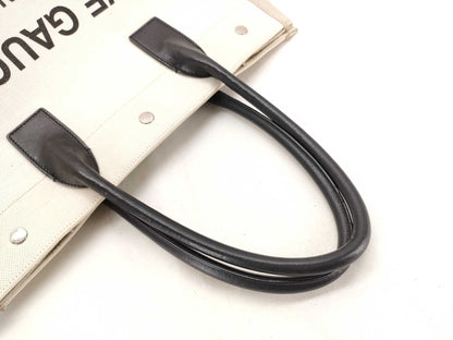 SAINT LAURENT Rive Gauche Tote Canvas/Ivory Tote Bag