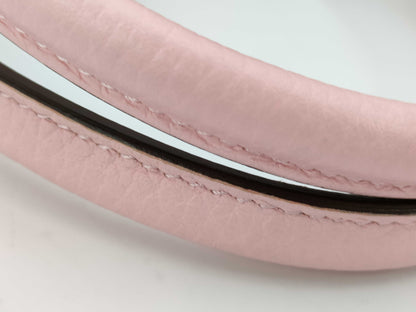 HERMES Bolide 31 Taurillon/Rose Sakura/U Stamp/Silver Shoulder Bag