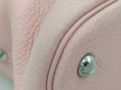 HERMES Bolide 31 Taurillon/Rose Sakura/U Stamp/Silver Shoulder Bag