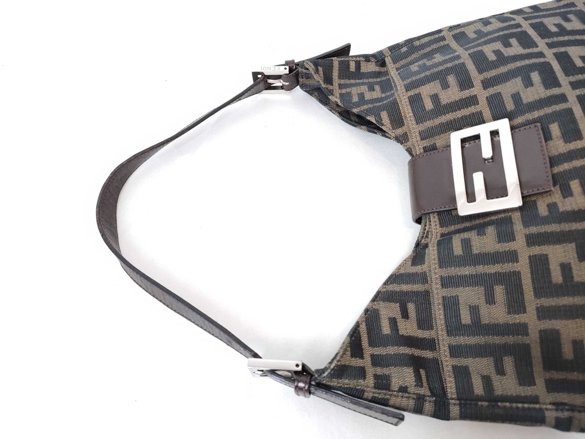 FENDI Zucca Mamma Bucket Shoulder Bag