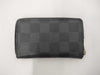 LOUIS VUITTON Zippy Coin Purse Damier Graphite Coin Case