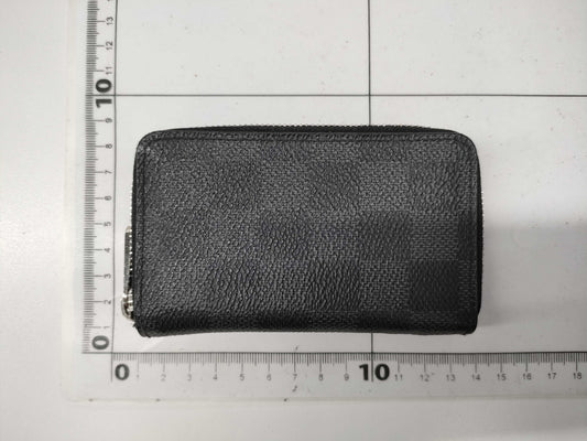 LOUIS VUITTON Zippy Coin Purse Damier Graphite Coin Case